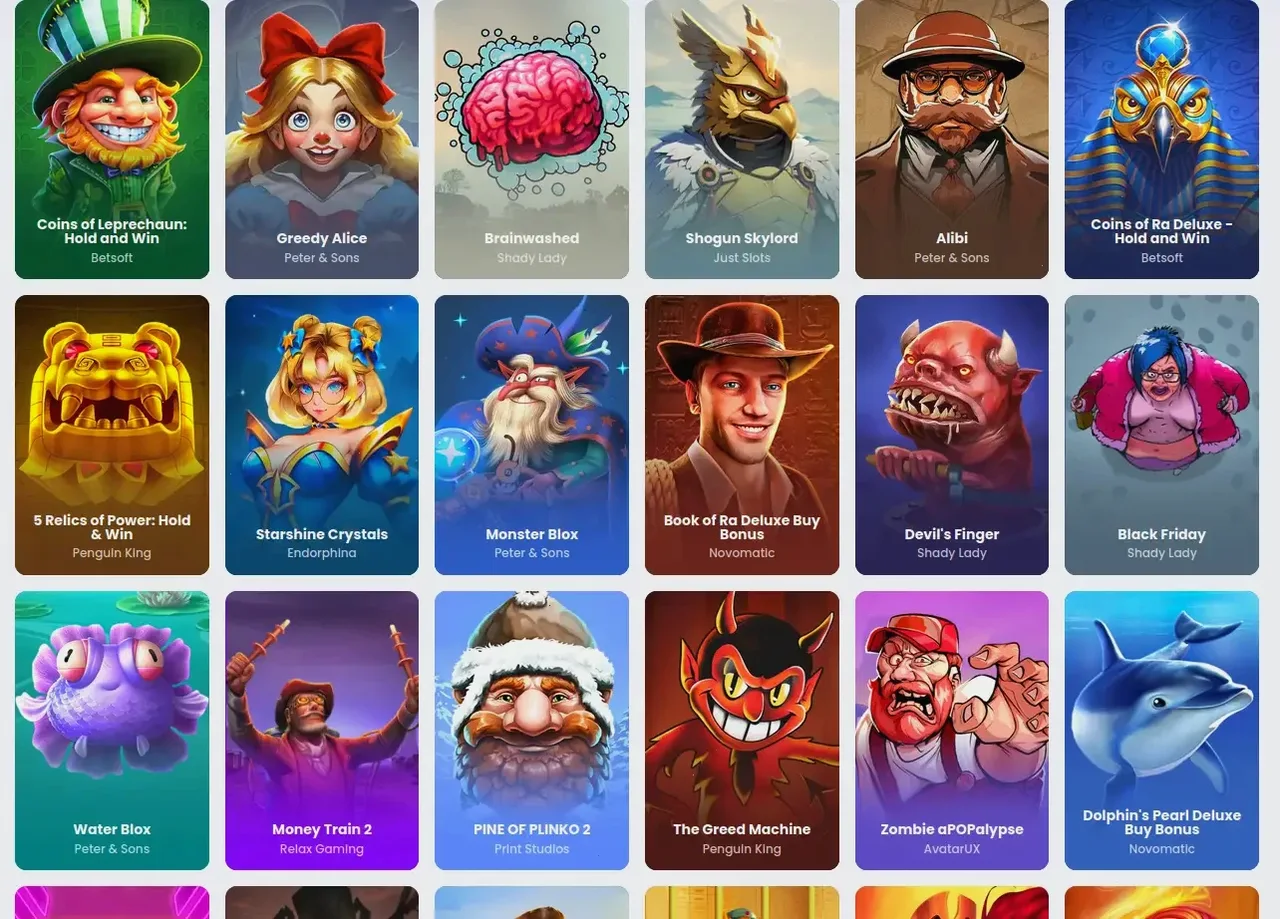 Fugu Casino Spieleauswahl